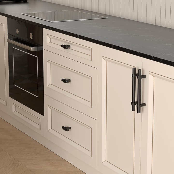 5 inch Black Cabinet Pulls 30 Pack Black Drawer Pulls Matte Black Cabinet Pulls Kitchen Cabinet Handles Black Cabinet Hardware Zinc Alloy Drawer Handles