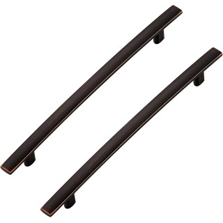 30 Pack Cabinet Handles 7.5" Hole Center - Curved Cabinet Pulls Oil Rubbed Bronze Drawer Pulls for Kitchen Cabinet Cupboard Solid Pulls for Dresser Drawer Arch Cabinet Hardware