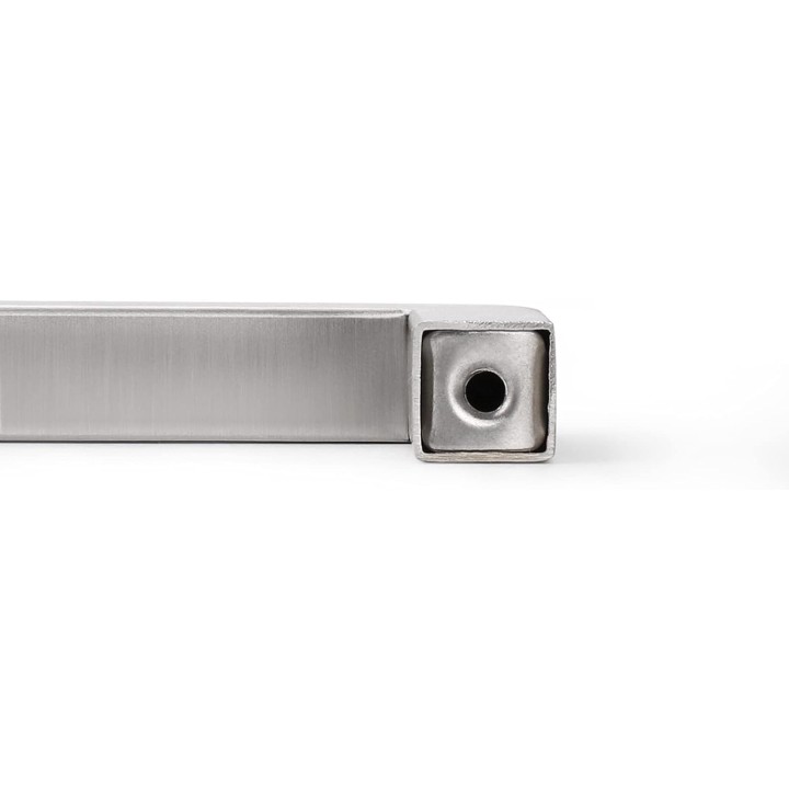 50 Pack Kitchen Cabinet Handles 10" (256mm) Holes Centers Stainless Steel Square Drawer Pulls Brushed Nickel 10-1/2" Overall Length