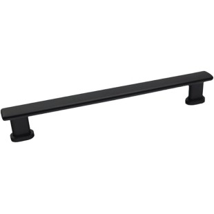 7 Inch Pulls, Manhattan Square Cabinet Pulls, Solid Zinc Alloy Kitchen Cabinet Hardware, Center to Center 160mm Drawer Handle with Mounting Screws. (30, Matt Black)