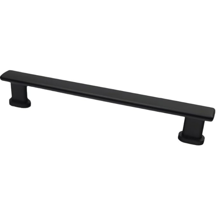 7 Inch Pulls, Manhattan Square Cabinet Pulls, Solid Zinc Alloy Kitchen Cabinet Hardware, Center to Center 160mm Drawer Handle with Mounting Screws. (30, Matt Black)