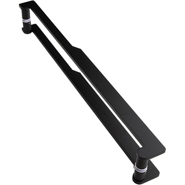 Black Door Handle, Aluminum Alloy Sliding Door Handle for Cabinet Bedroom Furniture Office Garage Hardware (Size : Length 73.5cm)