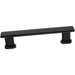 5 Inch Pulls, Manhattan Square Cabinet, Solid Zinc Alloy Metal, Kitchen Cabinet Hardware, Center to Center 96mm Drawer Handle with Mounting Screws. (30, Matt Black)