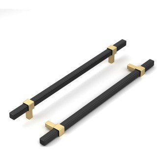 25 Pack Black and Gold Cabinet Handles Black Cabinet Pulls 10 Inch Matte Black Drawer Pulls Black and Gold Drawer Pulls Kitchen Cabinet Handware for Dresser Drawer Bedroom Cupboard