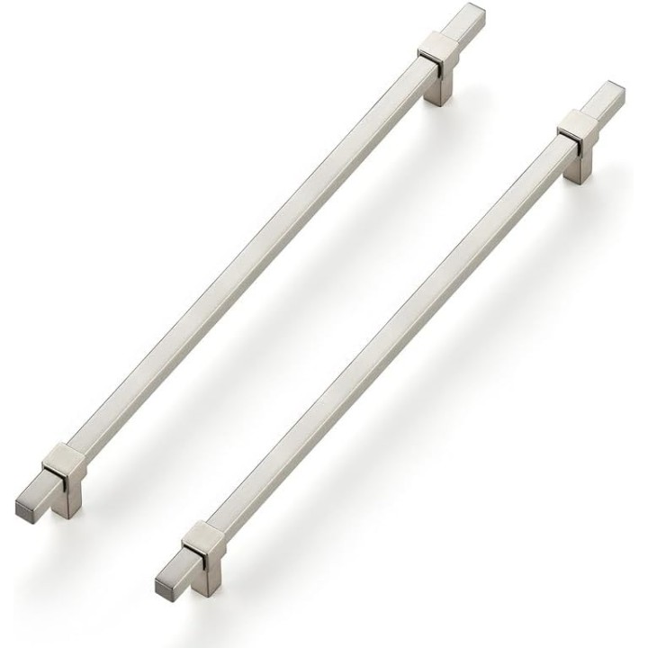 30 Pack Brushed Nickel Cabinet Handles - 10" Hole Center Cabinet Pulls Drawer Pulls Cabinet Hardware Kitchen Handles for Cabinets