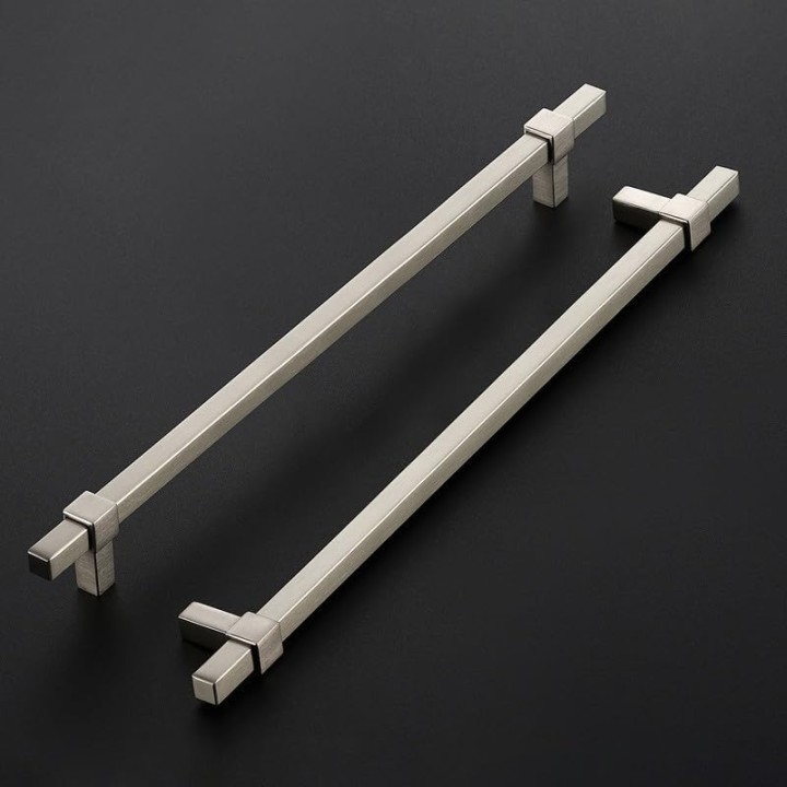 30 Pack Brushed Nickel Cabinet Handles - 10" Hole Center Cabinet Pulls Drawer Pulls Cabinet Hardware Kitchen Handles for Cabinets