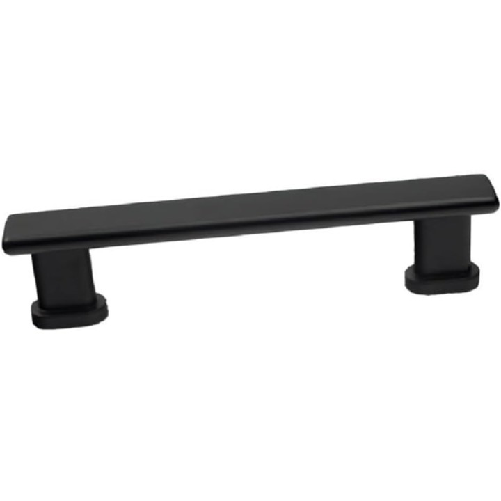 5 Inch Pulls, Manhattan Square Cabinet, Solid Zinc Alloy Metal, Kitchen Cabinet Hardware, Center to Center 96mm Drawer Handle with Mounting Screws (30, Matt Black)
