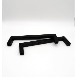 30 Pack, 5 Inch Modern Square Cabinet Pulls - Black, Stainless Steel Material - Kitchen Drawer, Door Bar Handles - Hardware for Cabinets, Cupboards, and Drawers. Overall Lenght - 5.50 Inch.