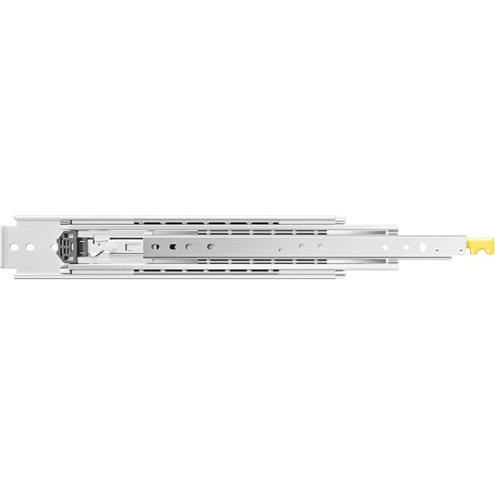 Heavy Duty Drawer Slides, 1 Pair 60inch Locking Drawer Slides, 500lbs Load Capacity, Side Mount Ball Bearing Drawer Glides, Full Extension Industrial Locking Rail